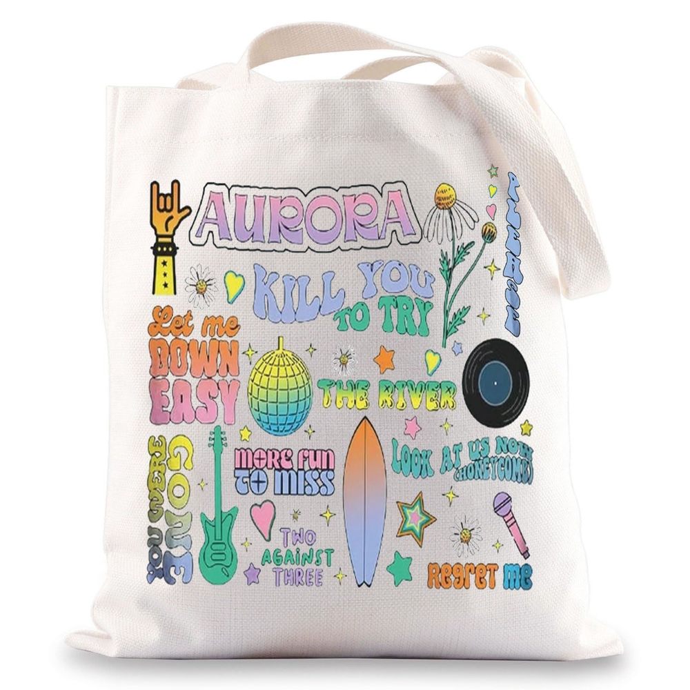 Jones & Six Band Tote Bag Aurora Fans Fans Gifts Rock Band Shoulder Bag Jones ^